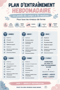 Femme effectuant un entraînement à domicile sur un tapis de yoga