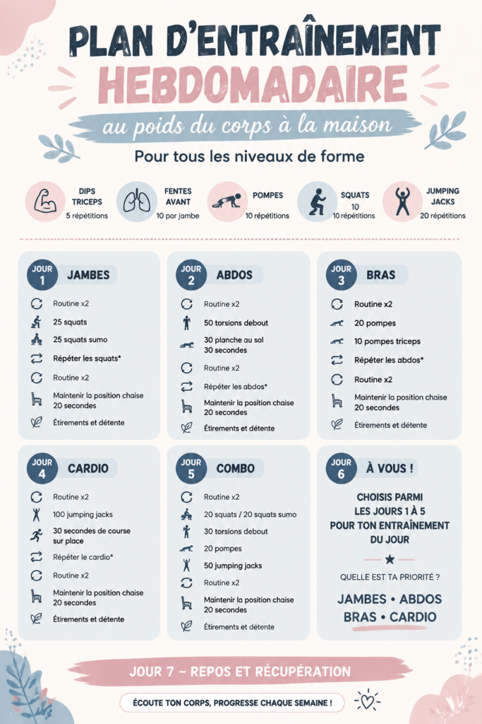 Femme effectuant un entraînement à domicile sur un tapis de yoga