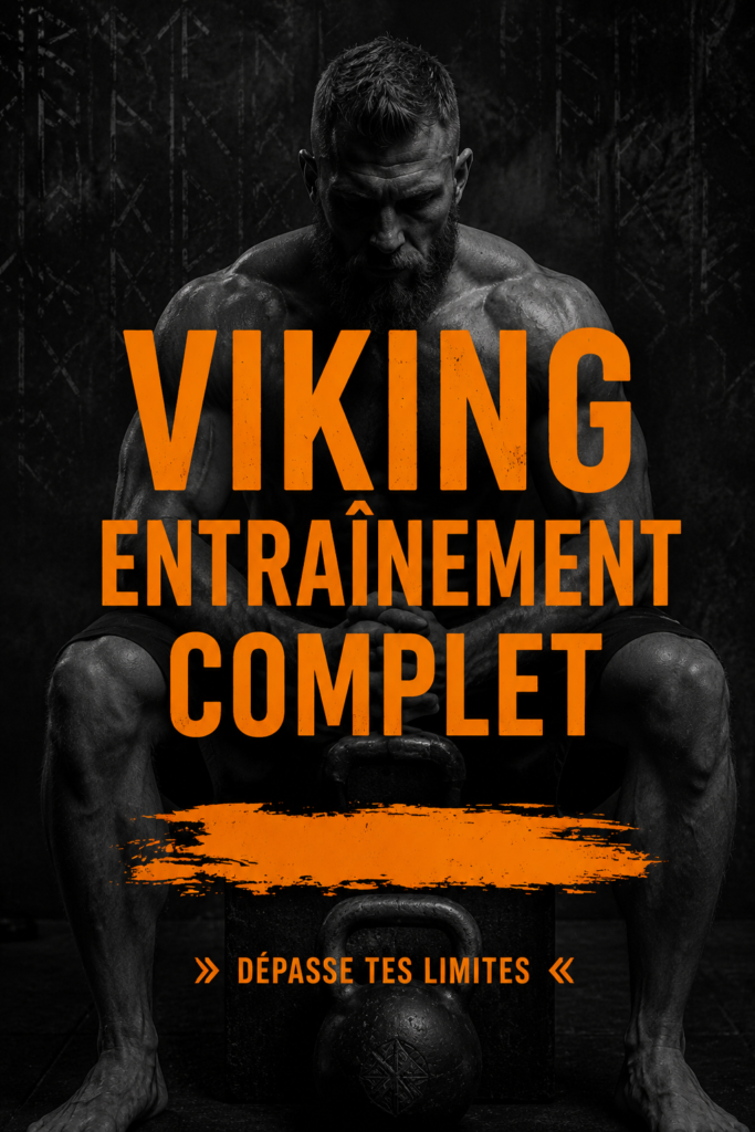 Femme réalisant un entraînement inspiré des Vikings dans un cadre naturel.