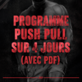 Femme entraînée réalisant des exercices de la routine push-pull
