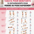 Femme effectuant un entraînement Tabata en extérieur, illustration de fitness et de bien-être.