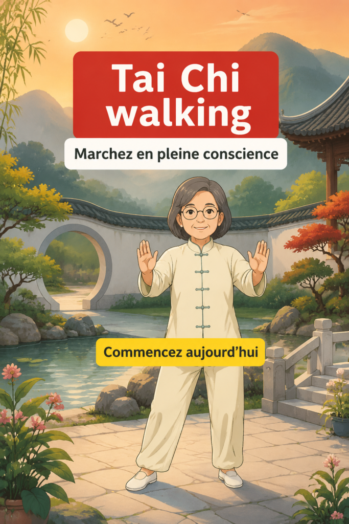 Femmes pratiquant le Tai Chi Walking dans un parc