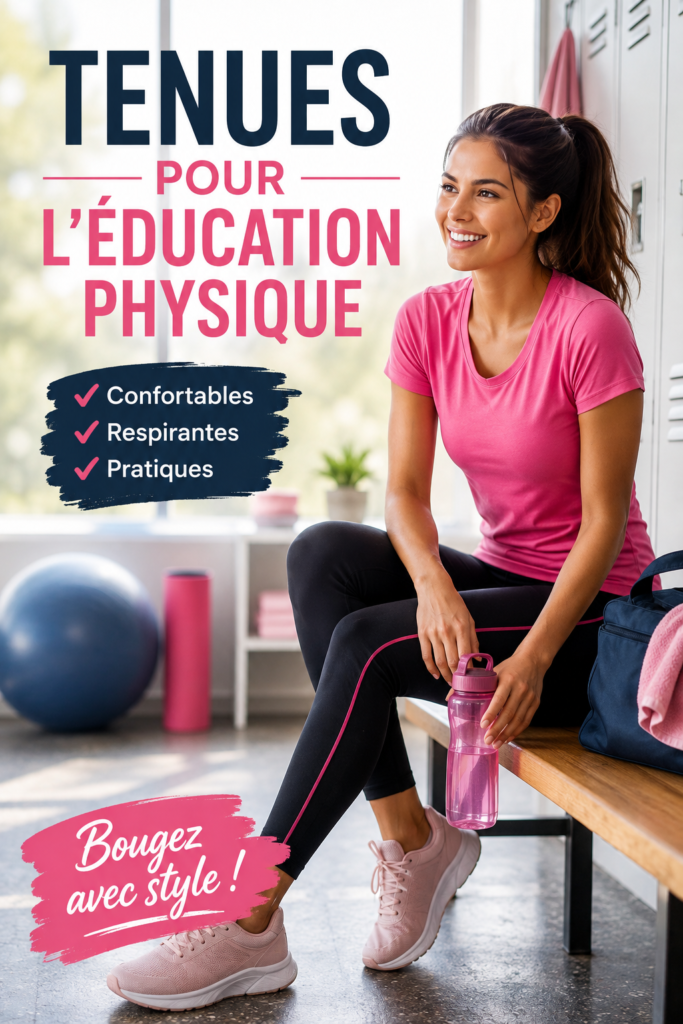 Femme en tenue de sport prête à faire de l'éducation physique