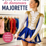 Uniformes colorés de danseuses majorettes en pleine performance