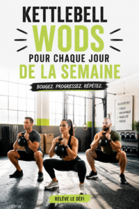 Femme utilisant un kettlebell lors d'un entraînement à domicile
