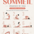 Femme pratiquant une posture de yoga douce dans un environnement calme pour améliorer son sommeil