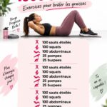 Femme en train de faire des exercices à l'extérieur pour brûler des calories.