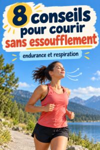 Femme courant dans un parc, heureuse et pleine d'énergie.