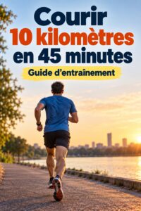 Femme courant sur un parcours en plein air, déterminée à atteindre son objectif de 10 km.