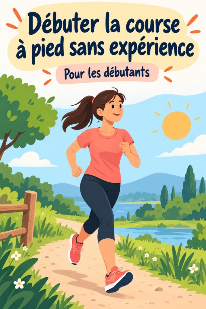 Femme souriante en tenue de sport, prête à commencer sa course à pied dans un parc.
