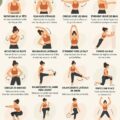 Femme pratiquant des exercices d'échauffement avant de s'entraîner.