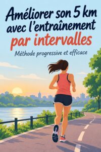 Femme courant sur une route, appliquant la méthode d'entraînement 10-20-30 pour améliorer ses performances sur 5 km.