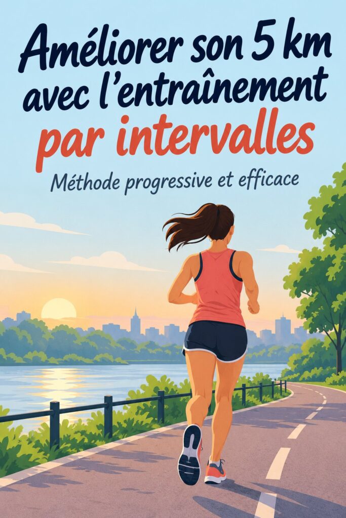 Femme courant sur une route, appliquant la méthode d'entraînement 10-20-30 pour améliorer ses performances sur 5 km.