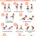 Femme s'entraînant chez elle pendant 10 minutes avec un exercice de fitness