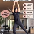 Femme effectuant un entraînement doux à domicile sans sauts