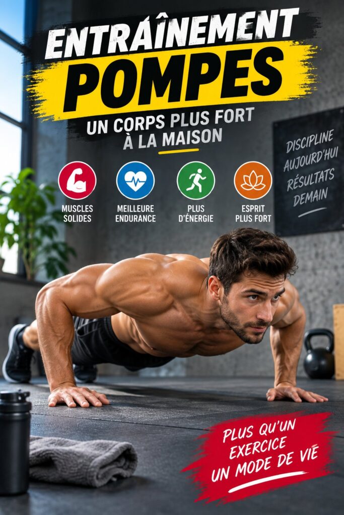 Femme effectuant des pompes pour renforcer son corps