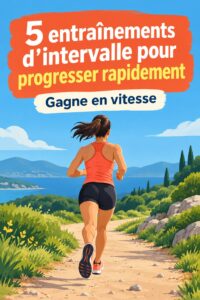 Femme courant sur un sentier, représentant un entraînement fractionné.