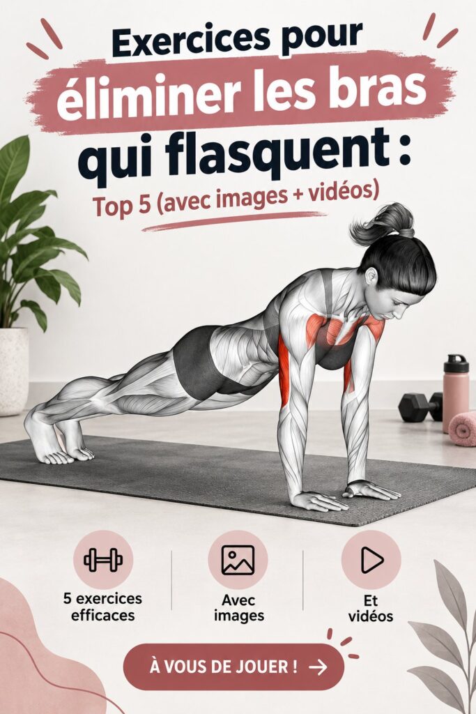 Femme réalisant un exercice de renforcement musculaire pour les bras