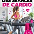 Femme réalisant un entraînement cardio à domicile, illustrant des mouvements dynamiques.