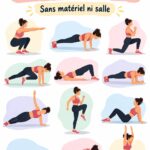 Femme faisant des exercices au poids du corps dans un parc