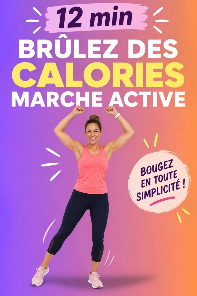 Femme marchant avec détermination dans un parc, une séance de marche efficace de 12 minutes pour brûler des calories.