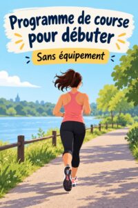 Femme débutant la course à pied dans un parc, ambiance sereine