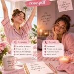 Femme profitant d'une routine matinale apaisante dans un cadre naturel