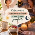 Femme pratiquant une routine matinale en pleine nature pour bien commencer la journée.