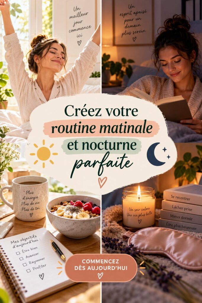 Femme pratiquant une routine matinale en pleine nature pour bien commencer la journée.