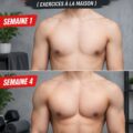 Femme s'entraînant à domicile avec des exercices de fitness