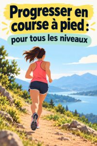 Femme en train de courir dans un parc, concentrée sur sa technique.