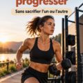 Femme courant sur un chemin en plein air, représentant l'alliance du cardio et de la musculation.
