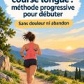 Femme courant sur un sentier, débutant dans la course longue.