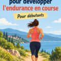Femme courant le long d'un chemin, souriante et motivée, dans le cadre d'un entraînement de vitesse en extérieur.