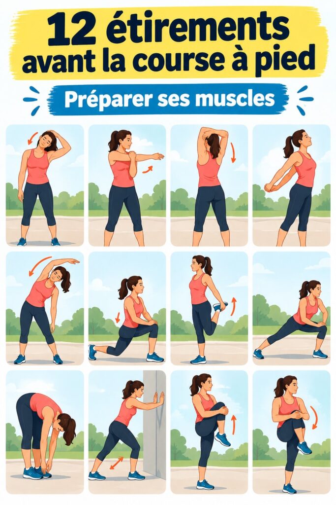 Femme s'étirant avant de courir pour une meilleure performance
