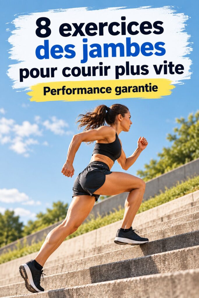 Femme réalisant des exercices de jambes pour améliorer sa performance en course.