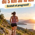 Femme en pleine course préparant son 10 km