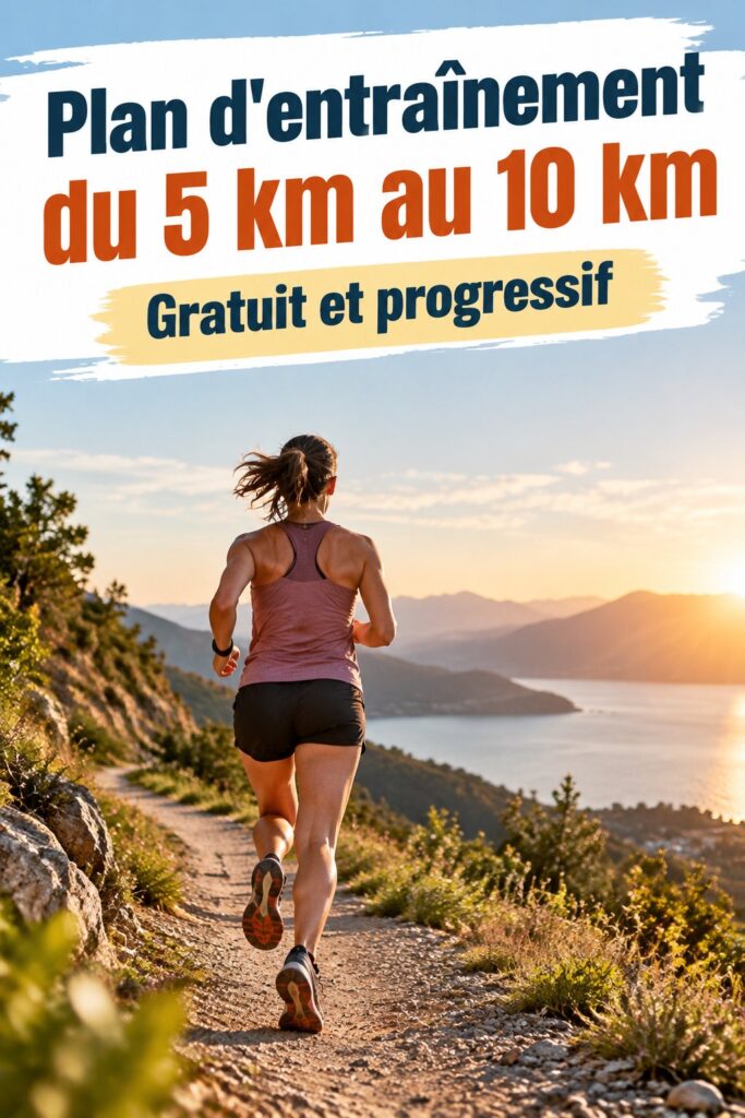 Femme en pleine course préparant son 10 km
