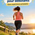 Femme débutante en train de courir dans un parc, profitant de l'exercice en plein air.