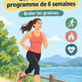 Femme courant dans un parc, souriante et dynamique, illustrant la perte de poids par le jogging.