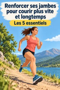 Femme renforçant ses jambes avec des exercices de fitness pour courir plus vite