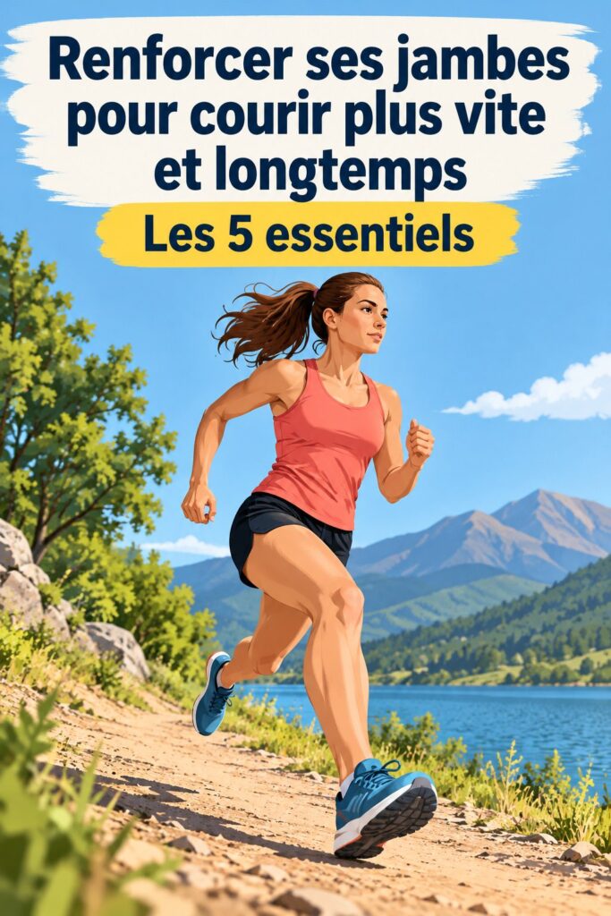 Femme renforçant ses jambes avec des exercices de fitness pour courir plus vite