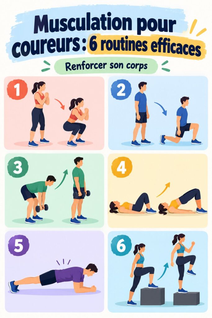 Une femme s'entraîne avec des poids dans un parc dans le cadre d'une routine de renforcement musculaire pour coureurs.