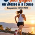 Femme en train de courir sur une piste, affichant une technique de course efficace et déterminée.